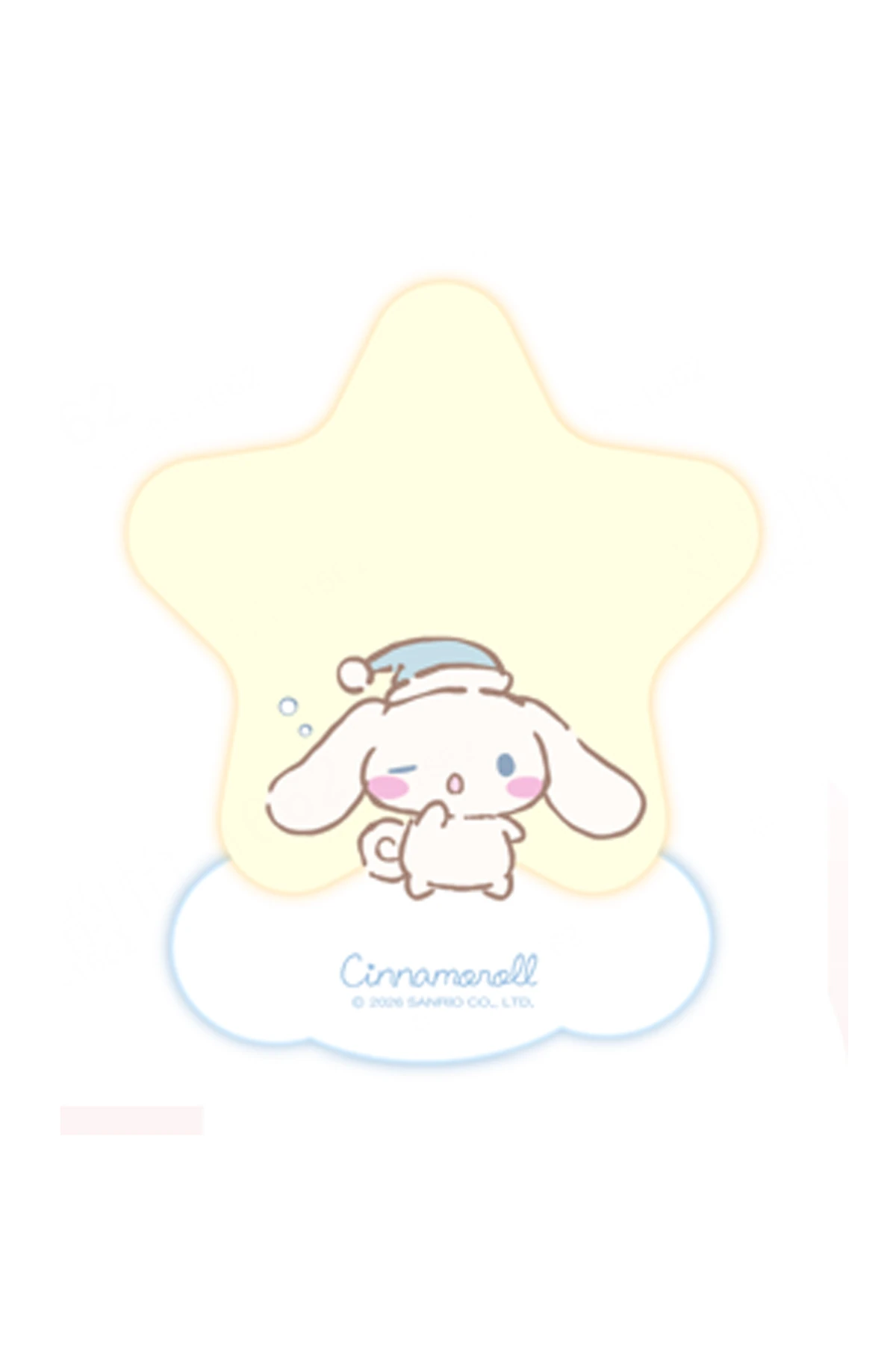 Cinnamoroll Sweet Dream Koleksiyonu Yıldız ve Ay Dekoratif Gece Lambası (Yıldız)