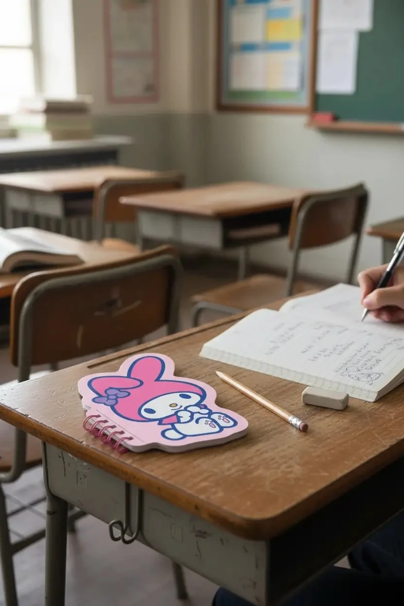 Sanrio Lisanslı My Melody Figürlü Spiralli Not Defteri (80 yaprak)