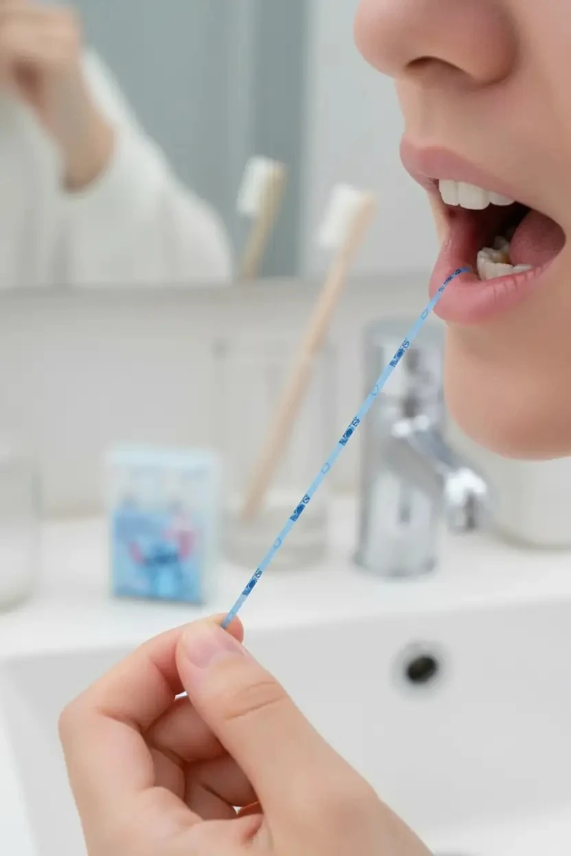 Disney Lilo & Stitch Hijyenik Tek Tek Paketlenmiş Diş İpi – 50 Adet