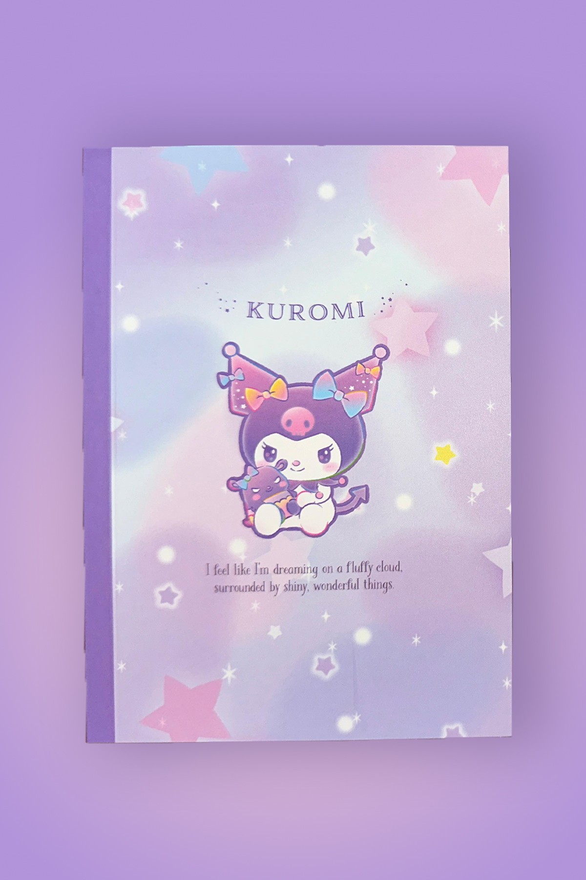 Sanrio Lisanslı A6 Ciltli Not Defteri (32 Yaprak*2 Adet) - Kuromi