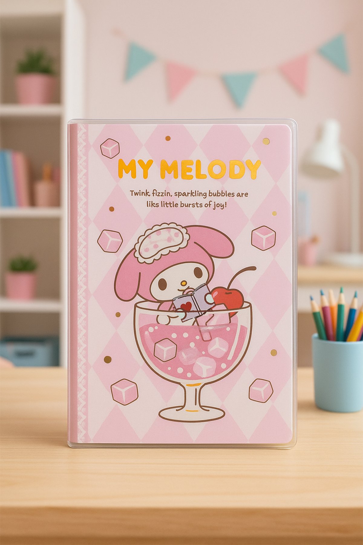 Sanrio Lisanslı Renkli Yaz Serisi Kapaklı A5 Not Defteri - My Melody