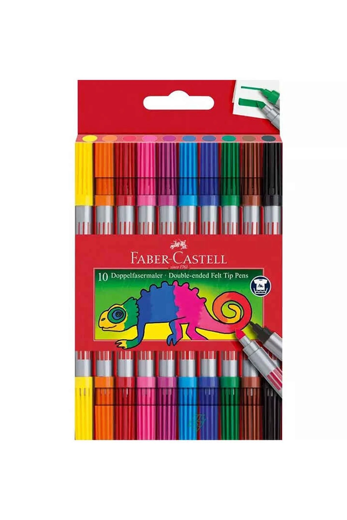 Faber Castell Çift Taraflı Keçeli K. 10 Renk