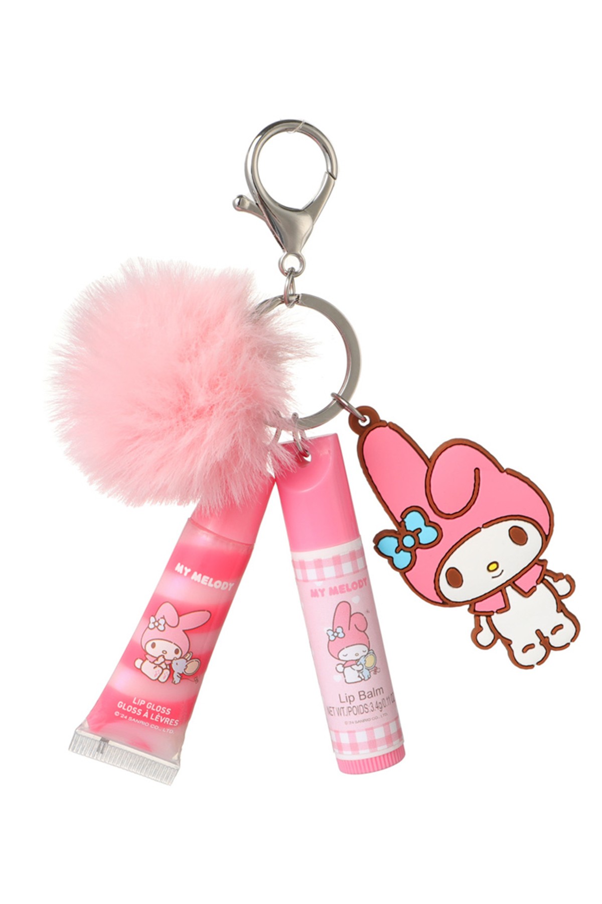 Sanrio Lisanslı Ponpon Anahtarlıklı Dudak Bakım Seti - My Melody