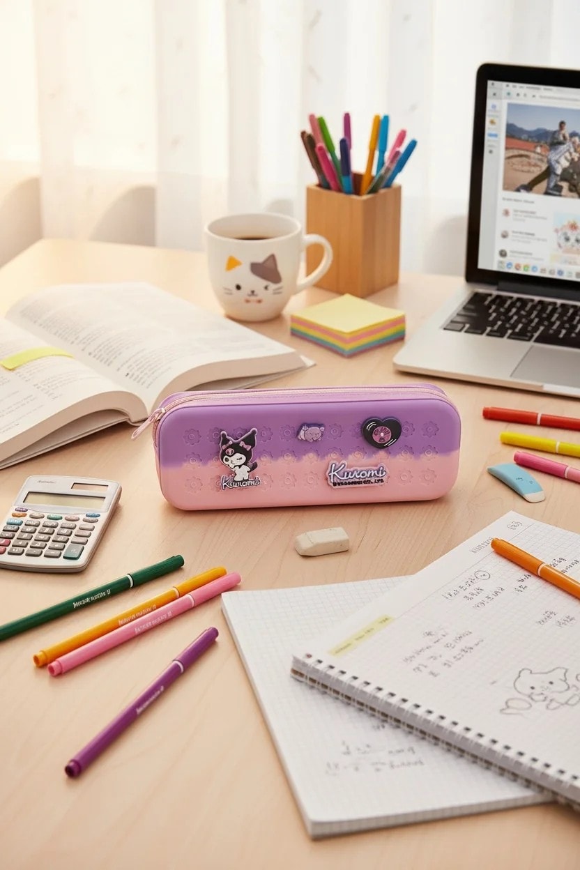 Sanrio Lisanslı Kuromi Kırtasiye Kutusu