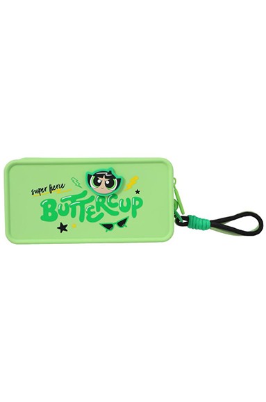 Powerpuff Girls Lisanslı Silikon Kozmetik Çantası - Buttercup