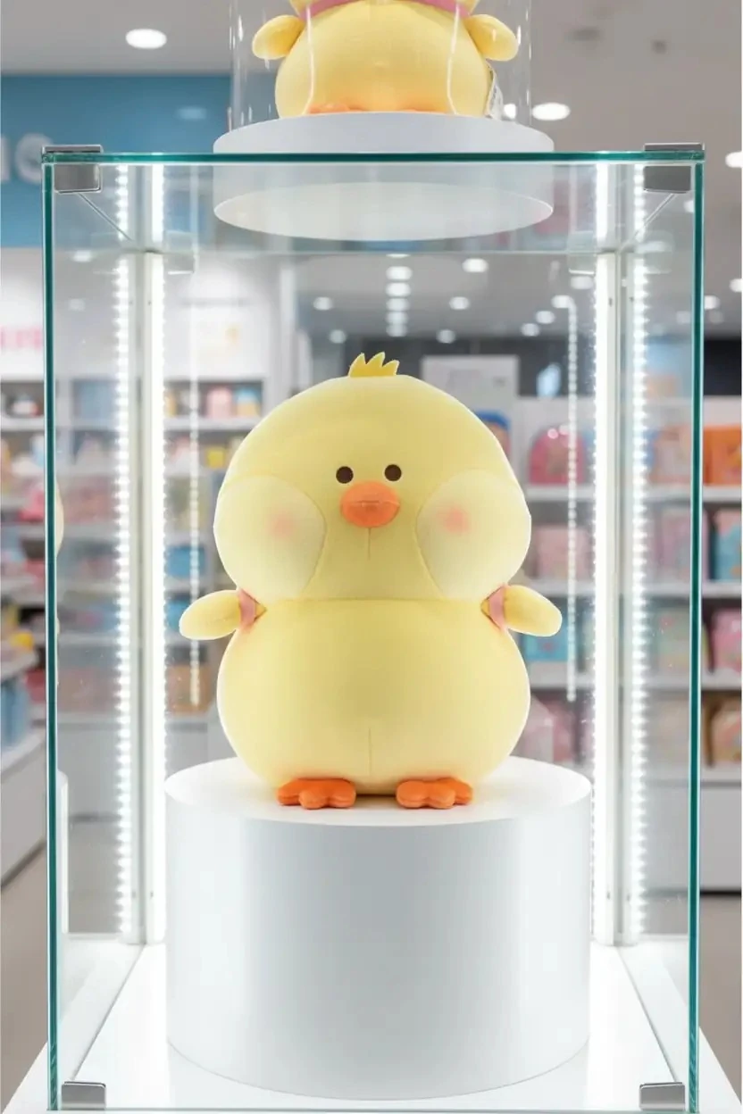 Miniso Lisanslı BIBI Civciv Çantalı Peluş Oyuncak ve Yastık – Yumuşak Konforlu Uyku Arkadaşı 23 Cm