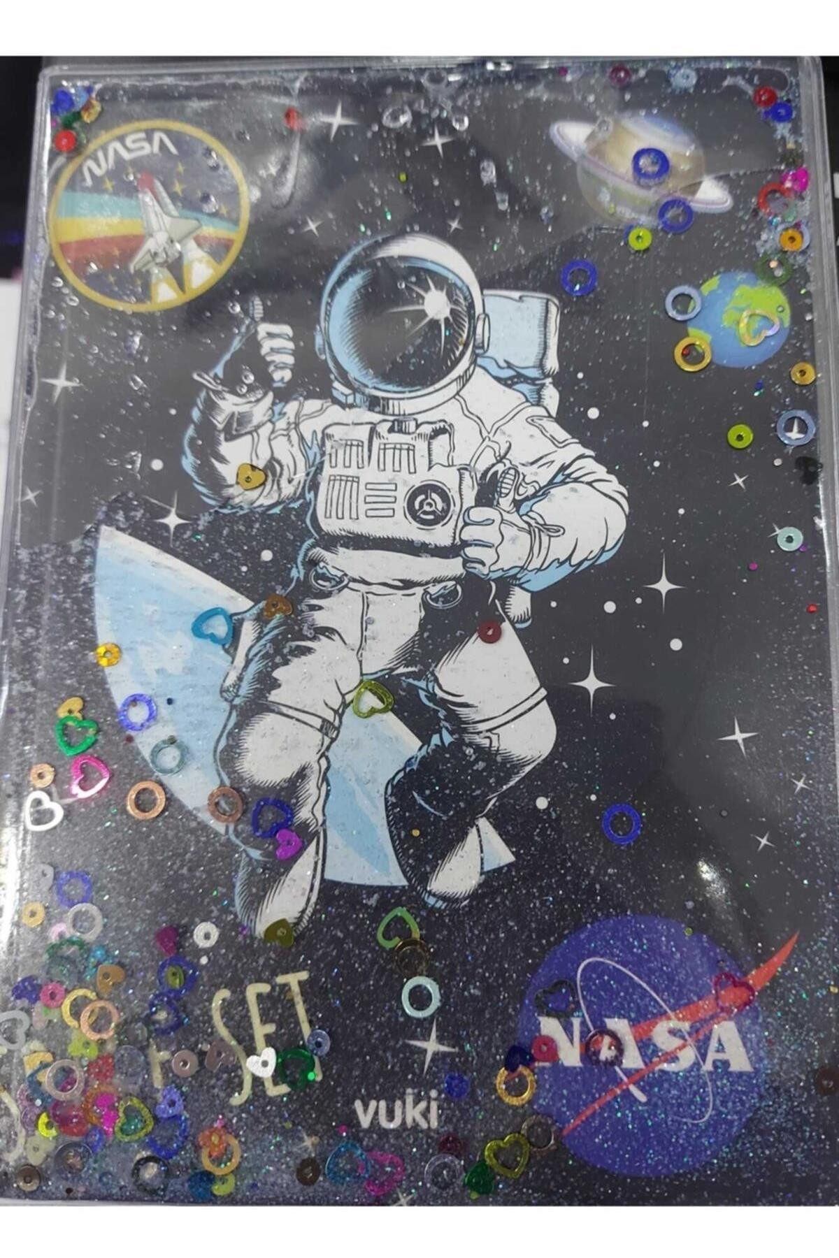 Vuki Astronot A5 Boy Simli Ve Sulu Kapaklı Defter