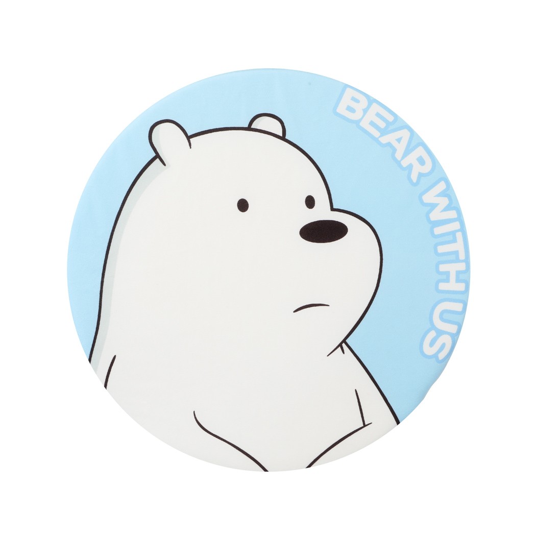 We Bare Bears Lisanslı Yuvarlak Yastık - Kutup Ayısı 40 cm