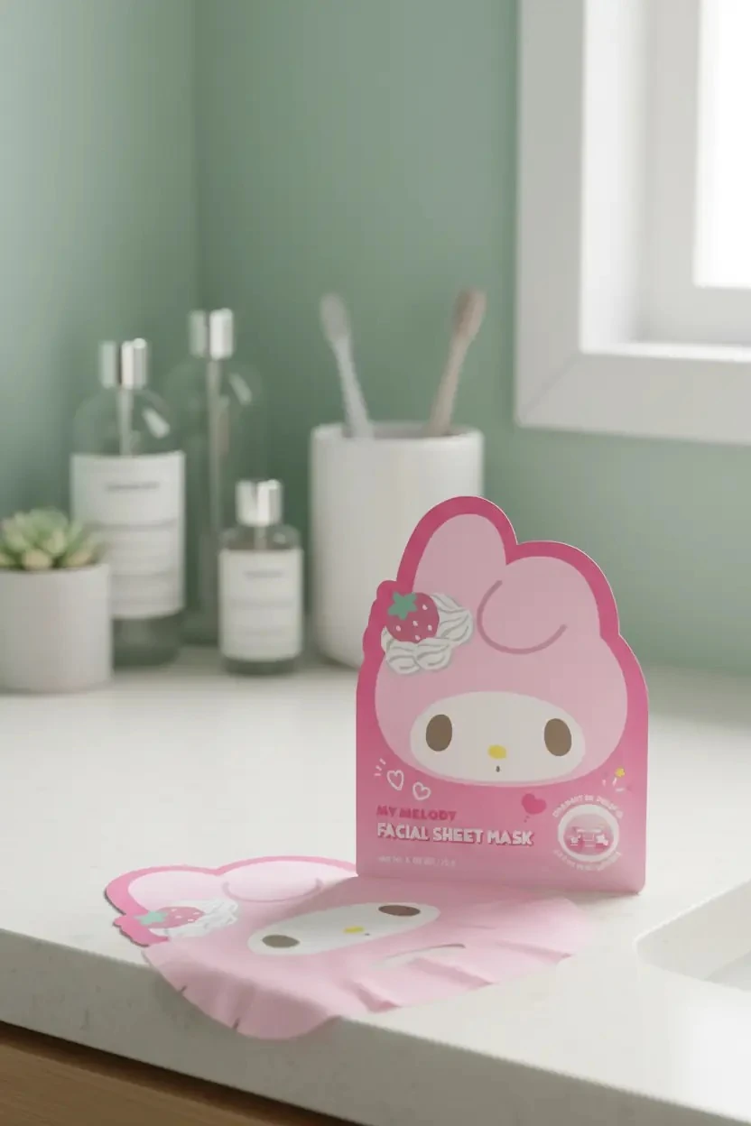 Sanrio Lisanslı My Melody Baskılı Kağıt Yüz Maskesi