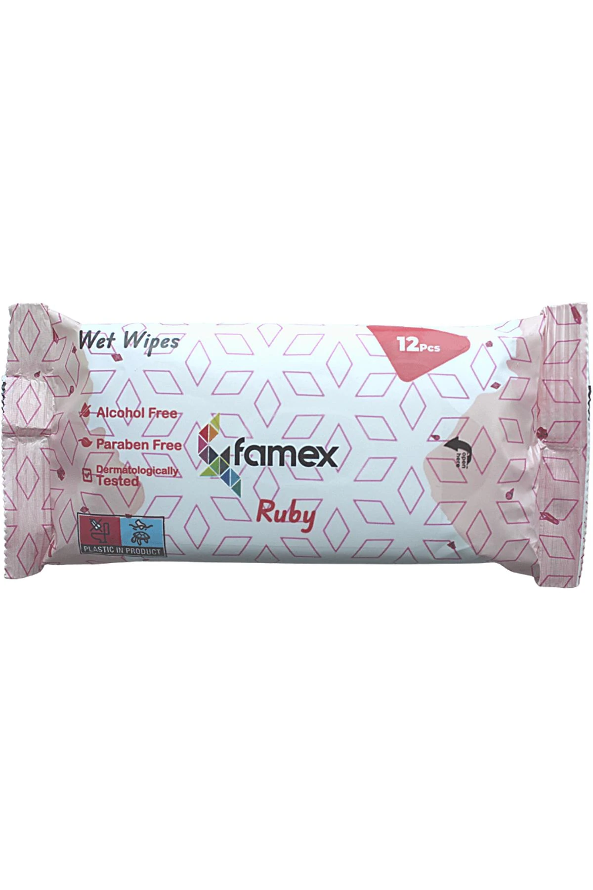 Famex Cep Boy Islak Mendil 12 Adet. Ruby