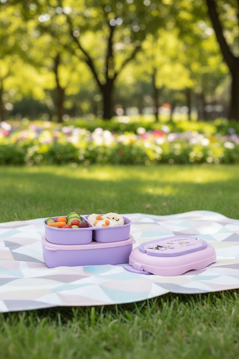 Sanrio Lisanslı Çift Katmanlı Askılı Yemek Kabı - 1600 ml