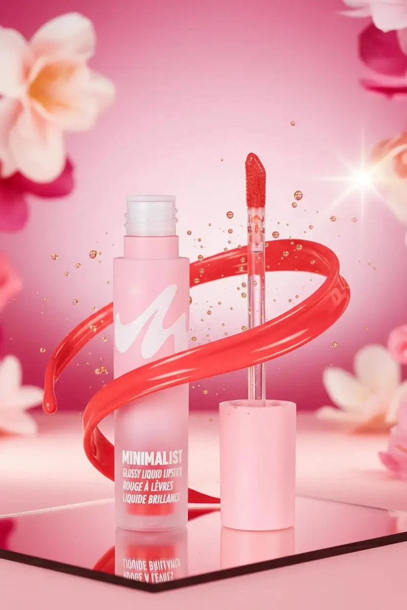 Miniso Lisanslı Minimalist Serisi Parlak Likit Ruj No 03 - Zengin Pigmentli ve Hafif Formüllü Işıltılı Dudak Boyası