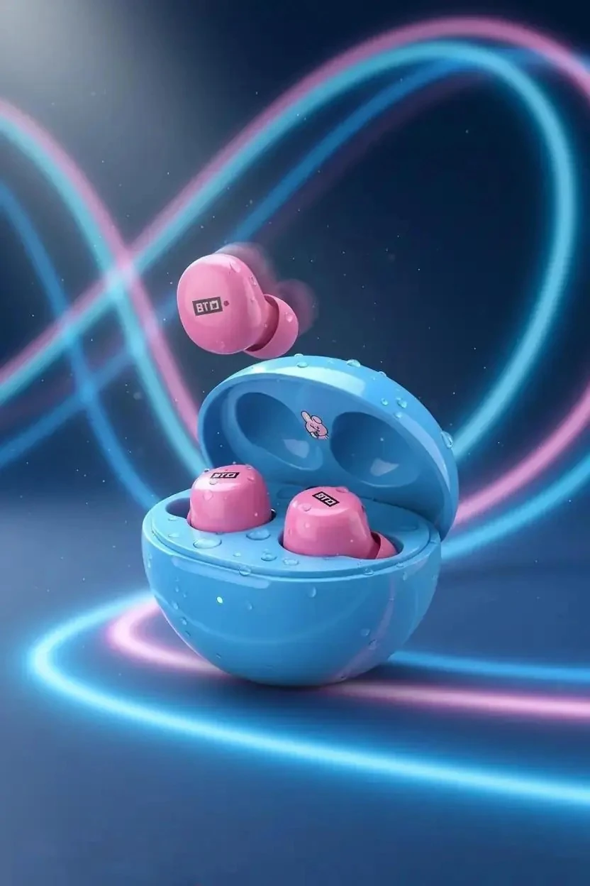 BT21 Lisanslı Kablosuz Bluetooth TWS Kulaklık T310 Cooky 17,1 cm