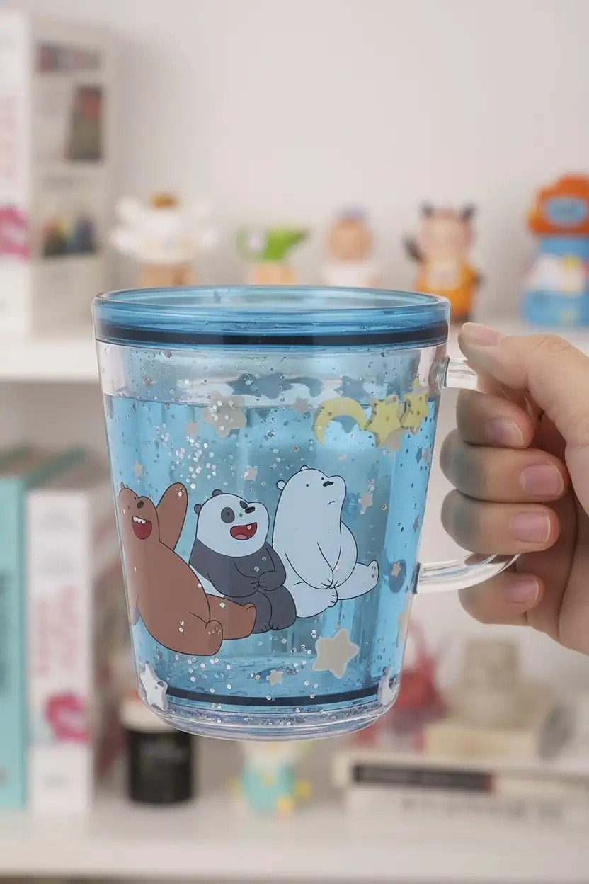 We Bare Bears Plastik Kupa 260Ml