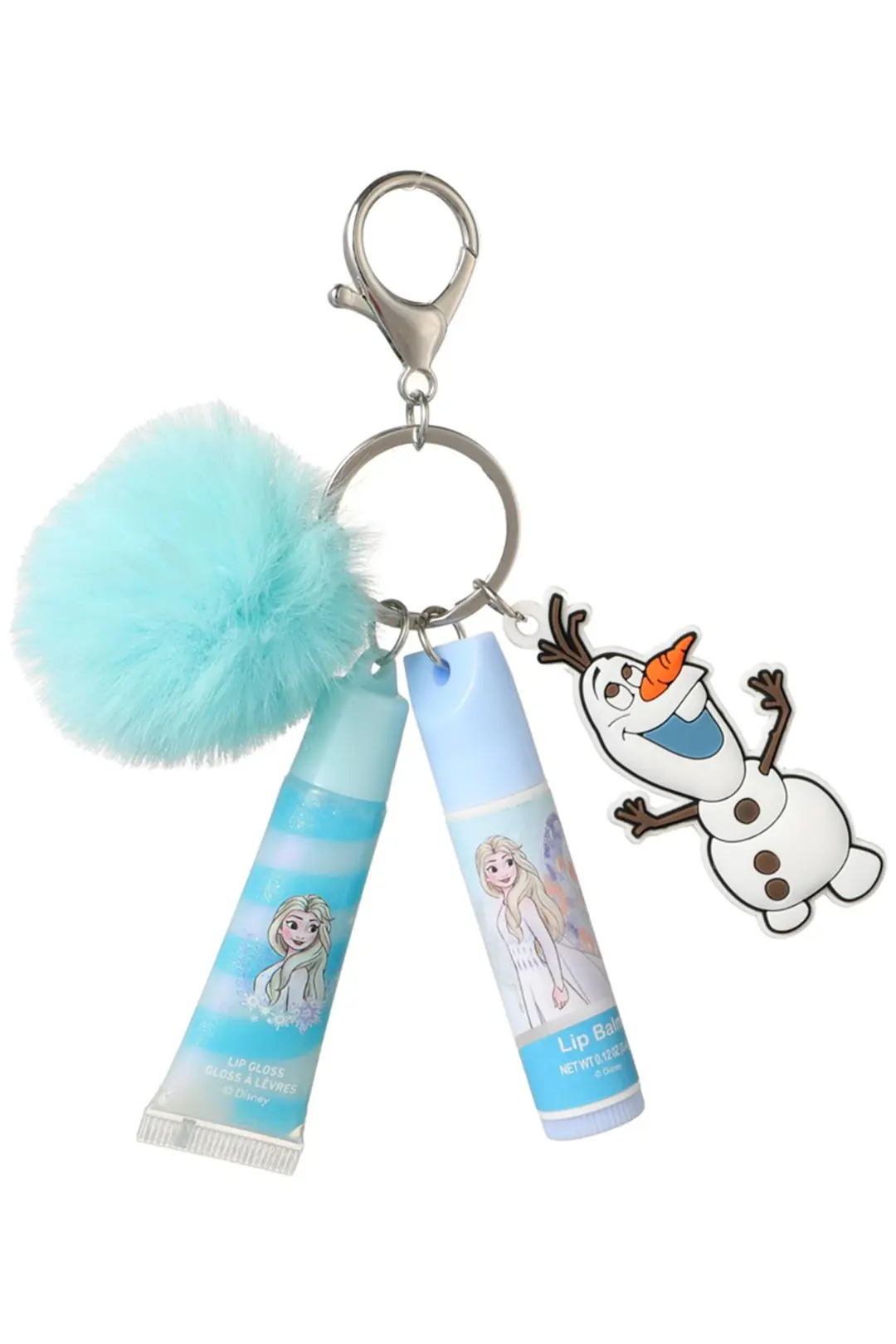 MINISO Disney Frozen Lisanslı Ponpon Anahtarlıklı Dudak Bakım Seti
