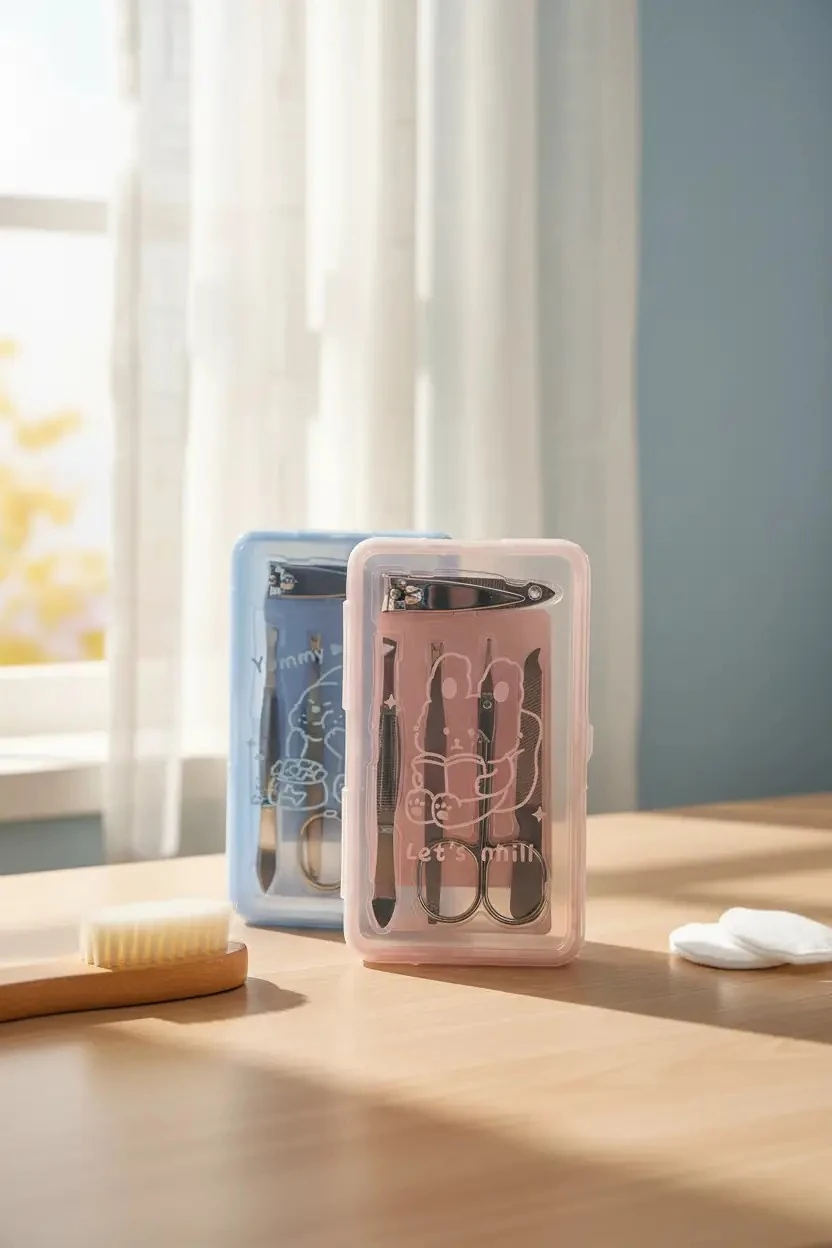 Miniso Lisanslı Saklama Kutulu Manikür Seti 5’li – Hayvan Serisi