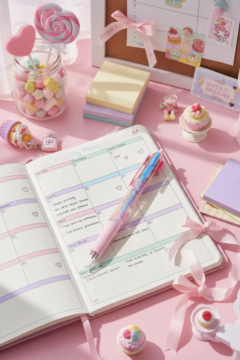 Sanrio Lisanslı My Melody Tatlı Fabrikası Koleksiyonu 4 Renk