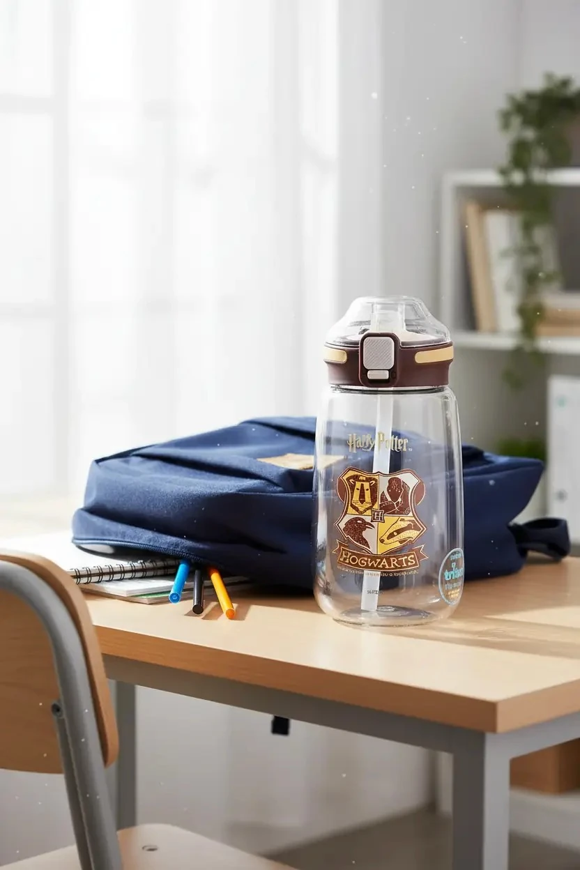 Harry Potter Lisanslı Otomatik Kapaklı Tritan Suluk (580ml)