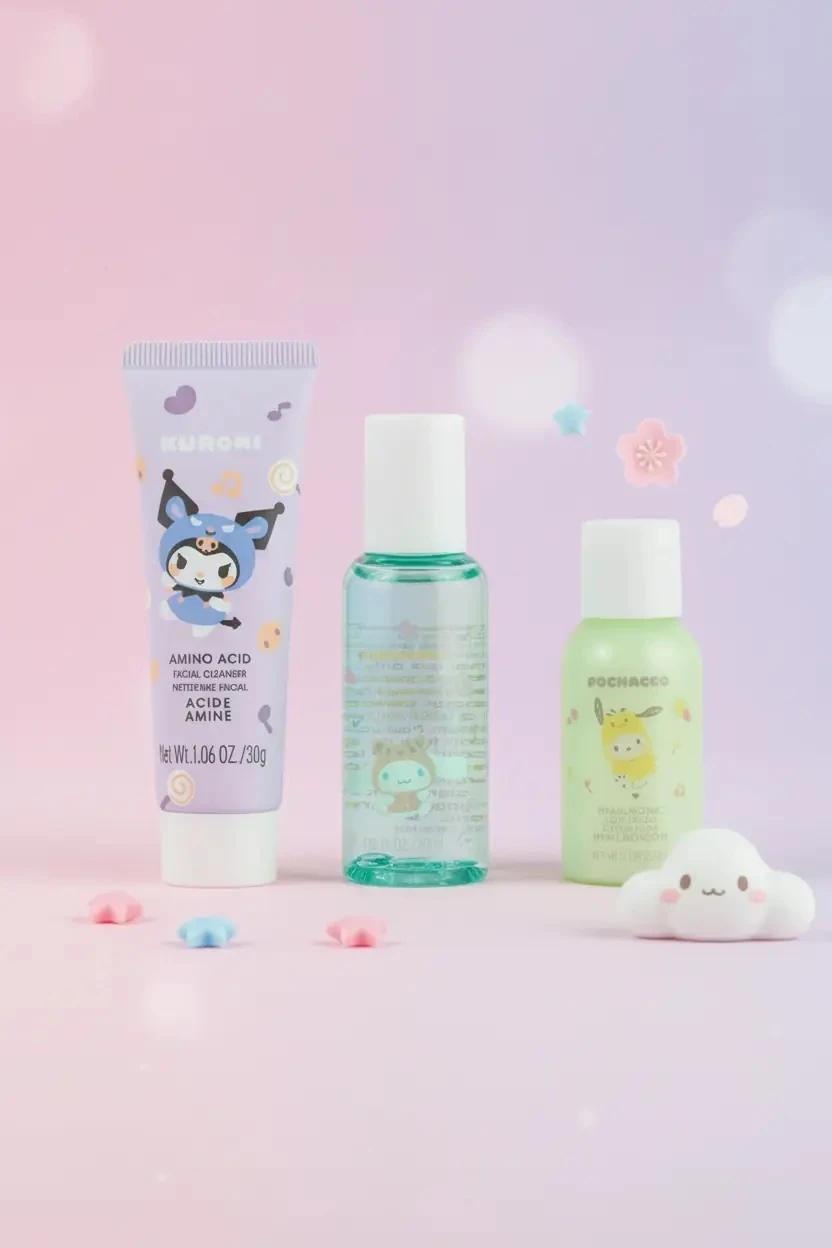 Sanrio Lisanslı Tazeleyici Nemlendirici Cilt Bakım Seti