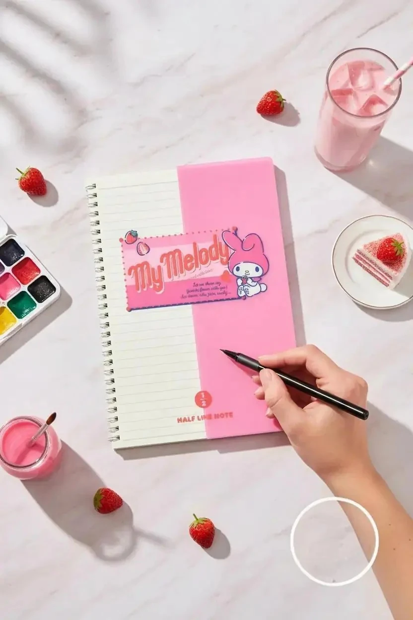 Sanrio Lisanslı My Melody Retro Koleksiyonu B5 Spiral Telli 80 Sayfa Defter