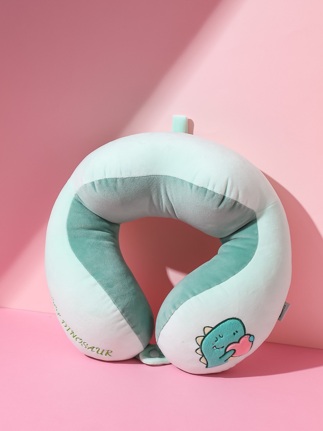 Sevimli Hayvan Serisi Pofuduk Boyun Yastığı - Dinazor 30 cm