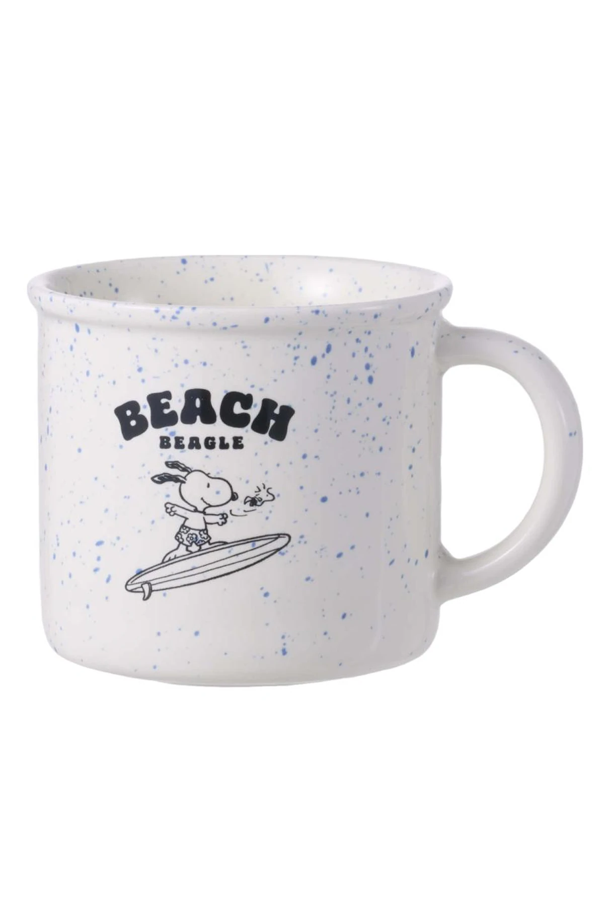 Snoopy Lisanslı Sırlanmış Seramik Kupa 320 ml (Mavi)