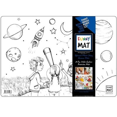 Akademi Çocuk-Funny Mat-Uzay Araştırmacıları 33,5x48cm