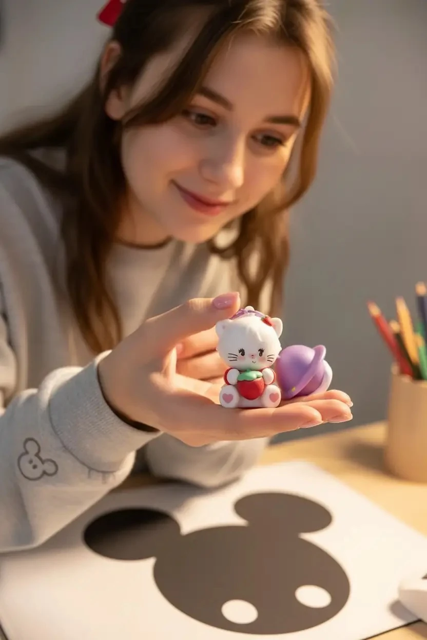 Mikko Lisanslı Sümbül Figürlü Işıklı Anahtarlık - Mouse