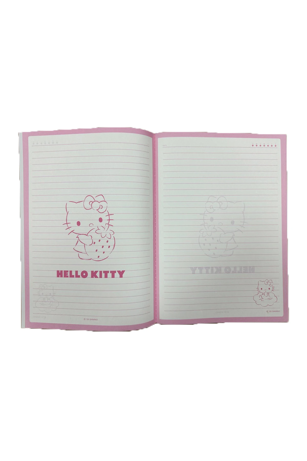 Sanrio Lisanslı Çilek Koleksiyonu Çizgili A5 ve B5 DefterSeti (2*28 Sayfa)