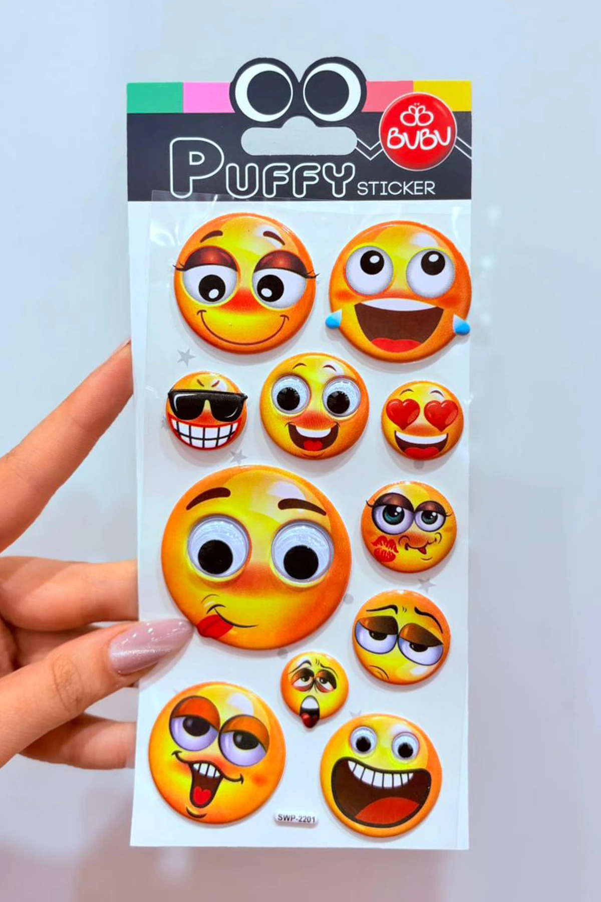 Bu-Bu Puffy Oynar Gözlü Emoji Sticker