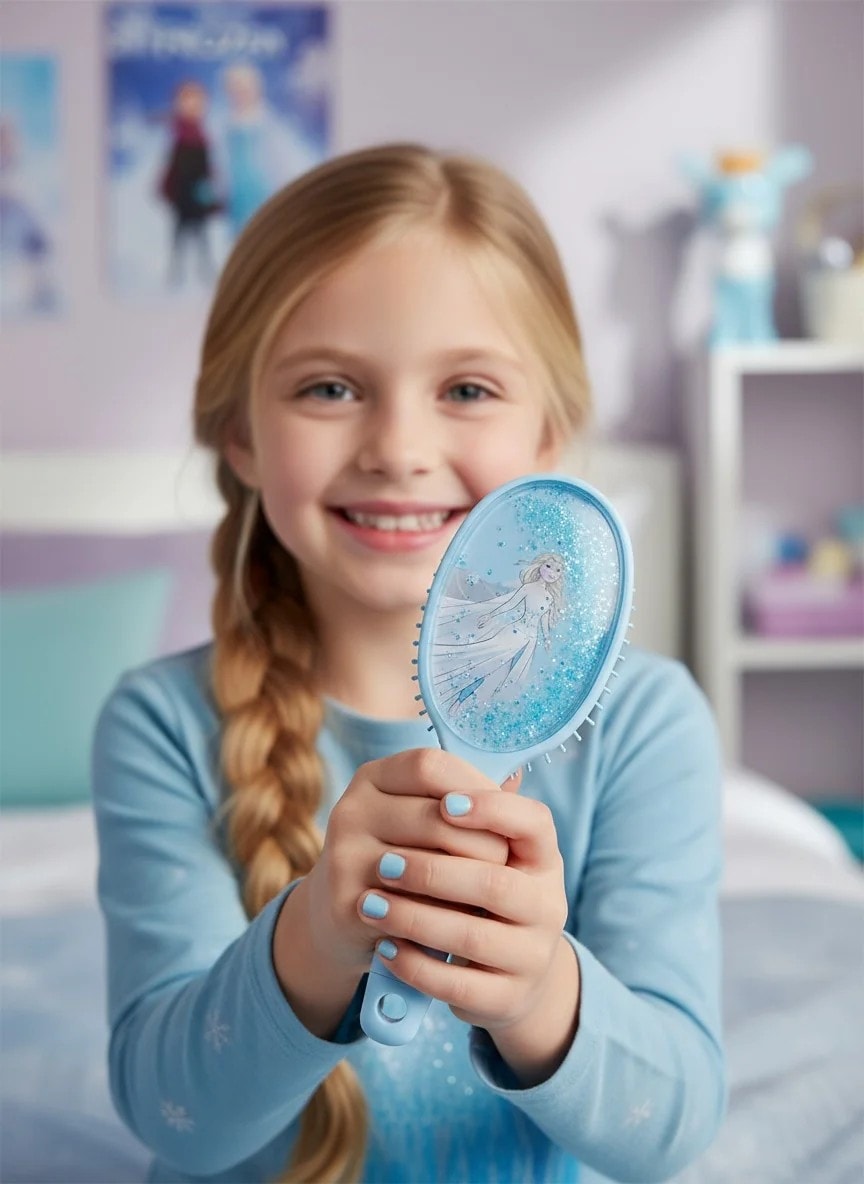 Disney Frozen Buz Prensesi Saç Fırçası - Mavi