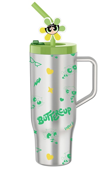 Powerpuff Girls Lisanslı Pipetli Plastik Şişe 1250 Ml - Buttercup (Outlet)