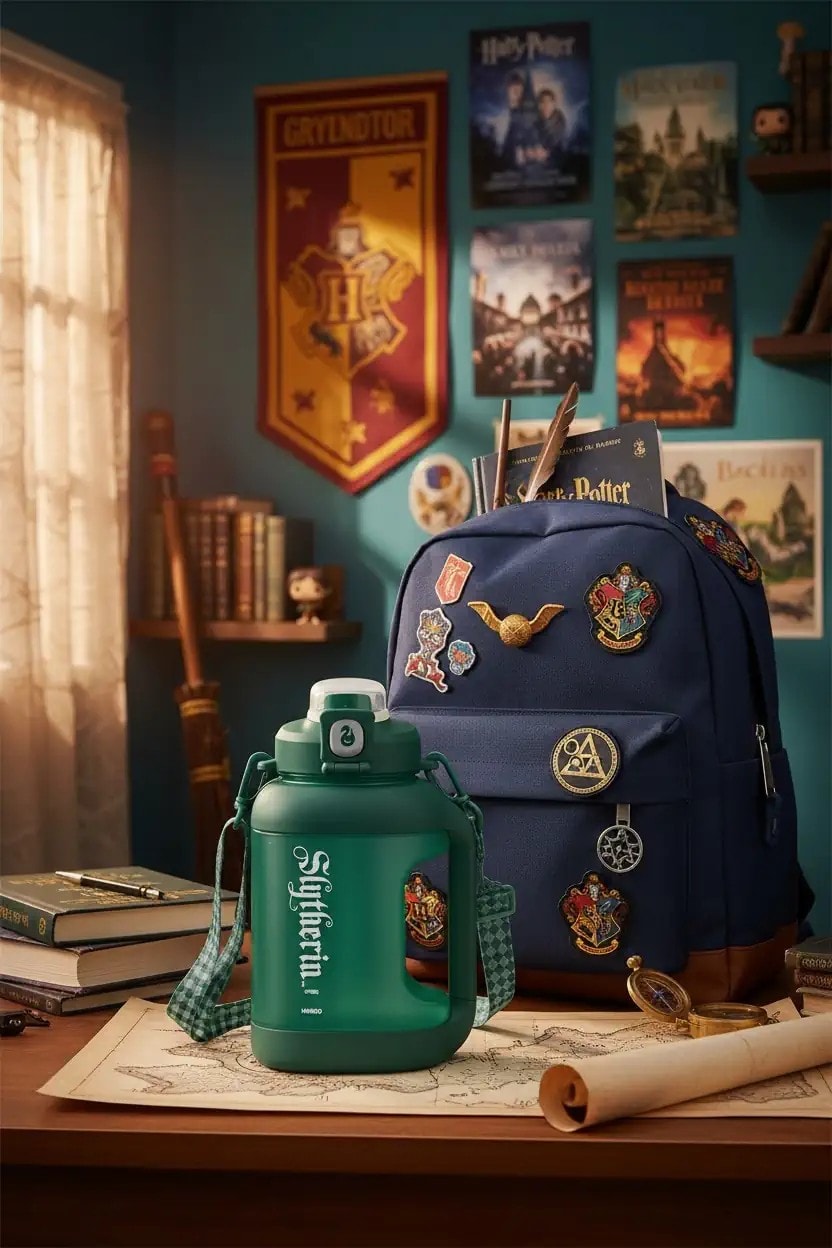 Harry Potter Lisanslı Plastik Suluk (1600ml) - Slytherin