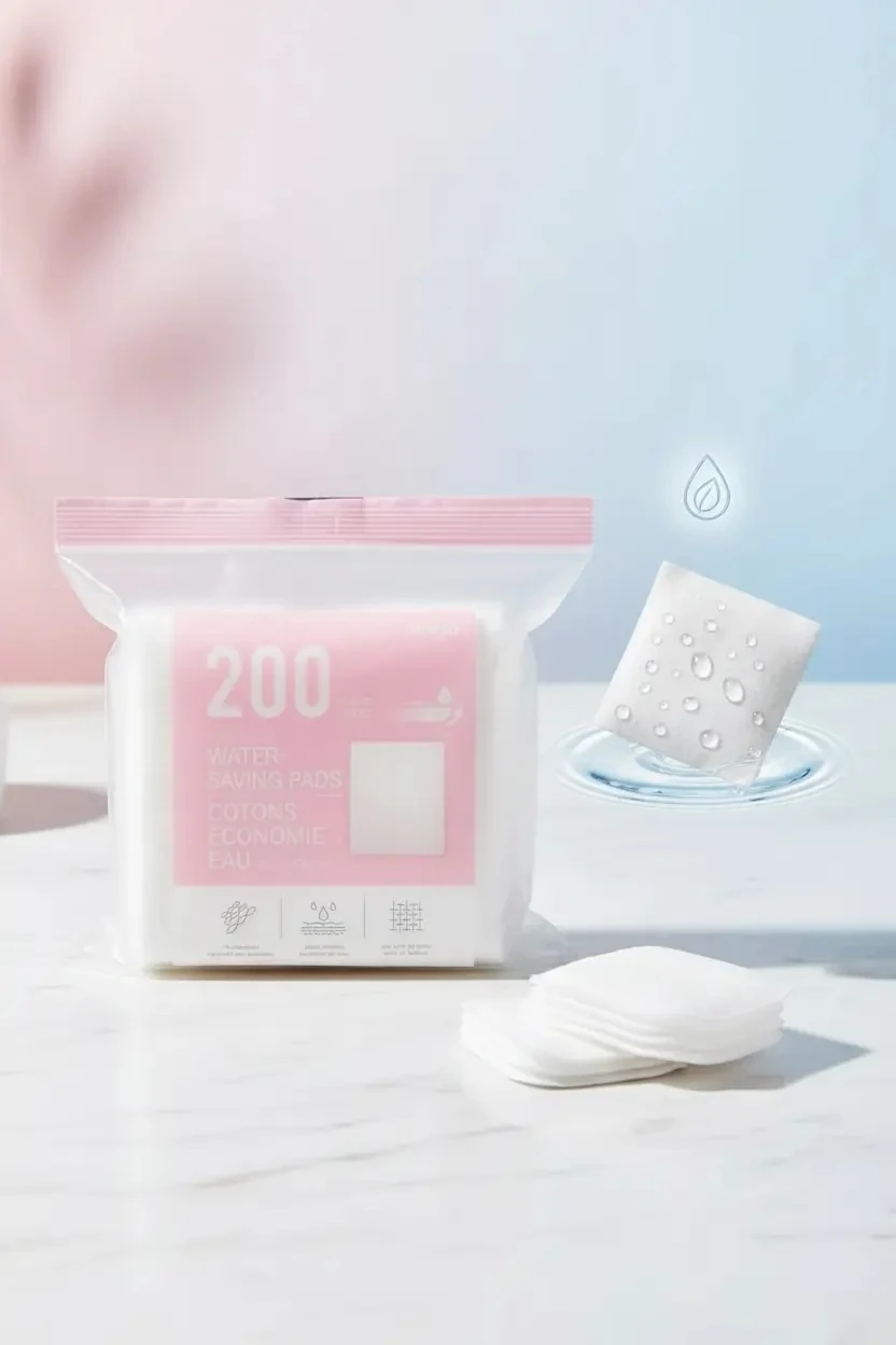 Miniso Lisanslı Yumuşak Su Tasarruflu Makyaj Temizleme Pamuğu – 200 Adet – Nazik Cilt Bakımı