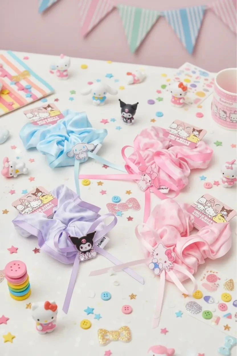 Sanrio Lisanslı Hello Kitty ve Arkadaşları Serisi Saç Lastiği