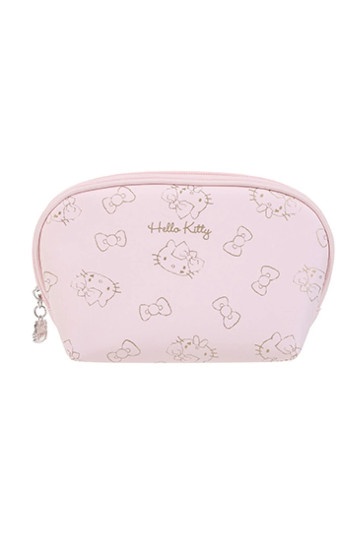 Hello Kitty Kabuklu Makyaj Çantası (Pembe)