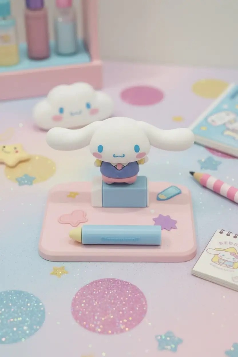 Sanrio Lisanslı Masa Üstü Telefon Tutucu (Cinnamoroll)