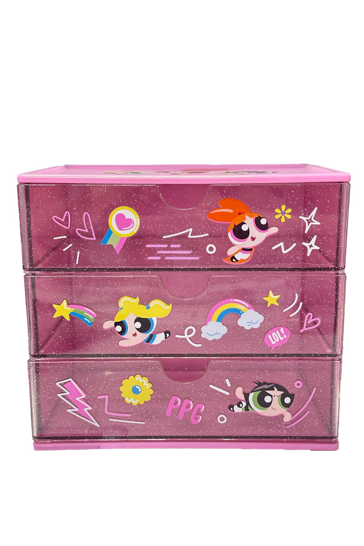 Powerpuff Girls Lisanslı Çekmeceli Masa Üstü Düzenleyici