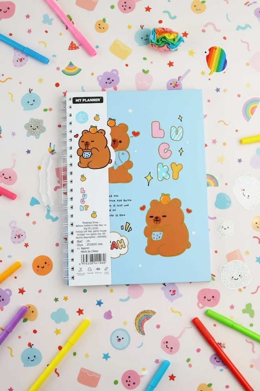 Ayıcık Figürlü Defter A4 45Yp.