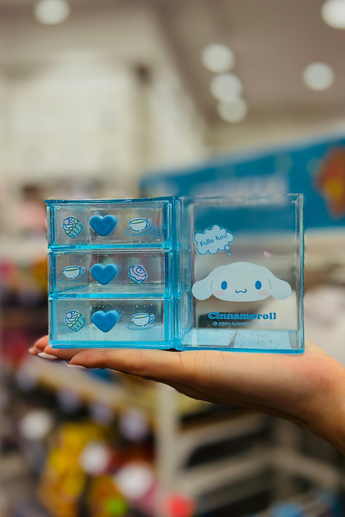 Sanrio Lisanslı Mini 3 Katmanlı Masa Düzenleyici (Cinnamoroll)