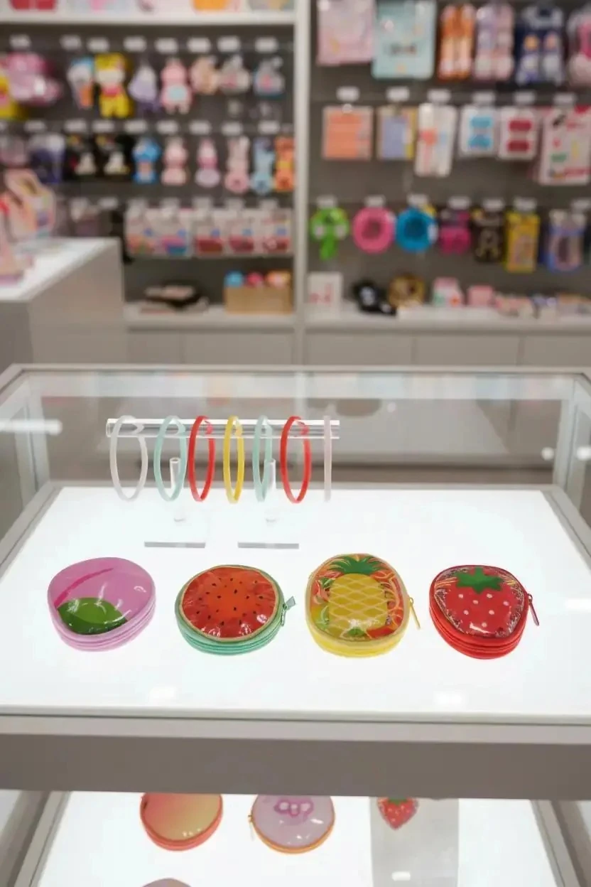 Meyve Resimli Çantalı Renkli Saç Lastiği Seti (200 Adet) - Eğlenceli ve Canlı Tasarım