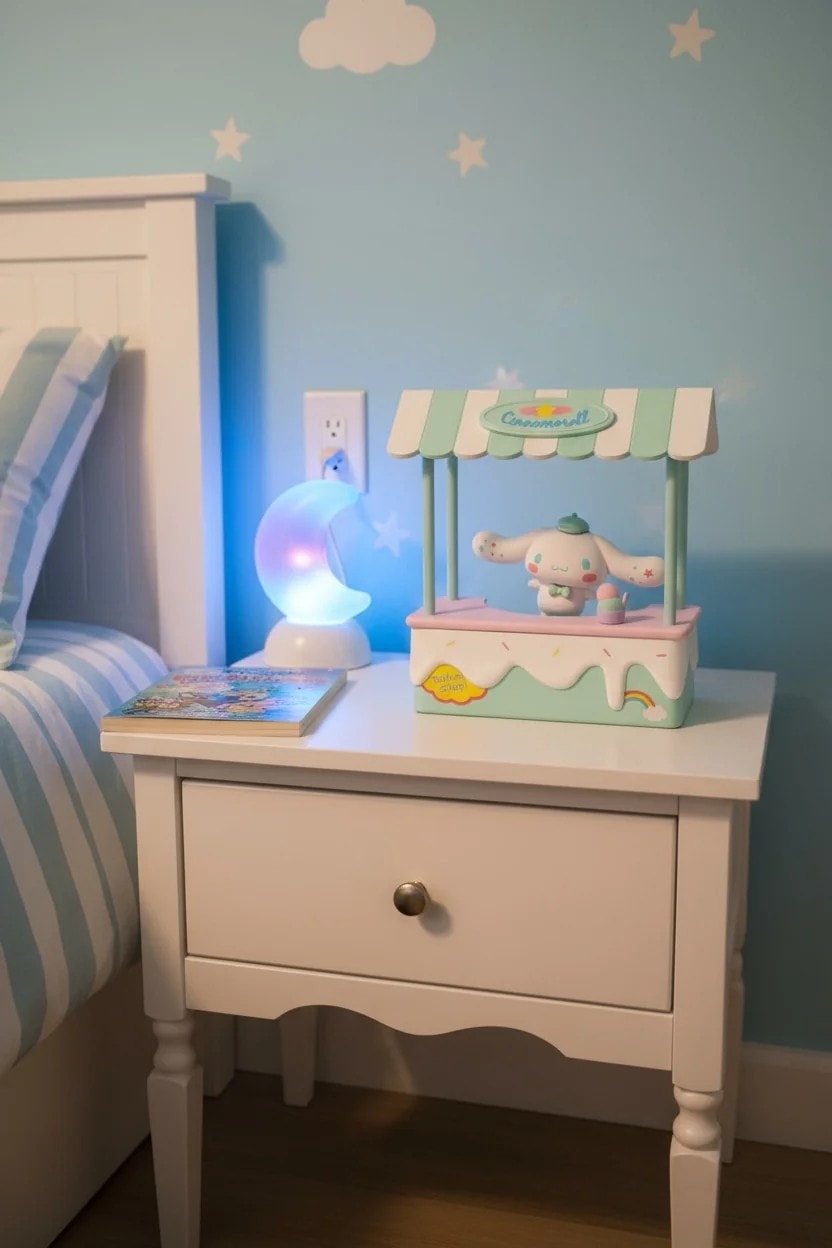 Sanrio Lisanslı Tatlı Market Serisi Dekoratif Masa Lambası (Cinnamoroll)