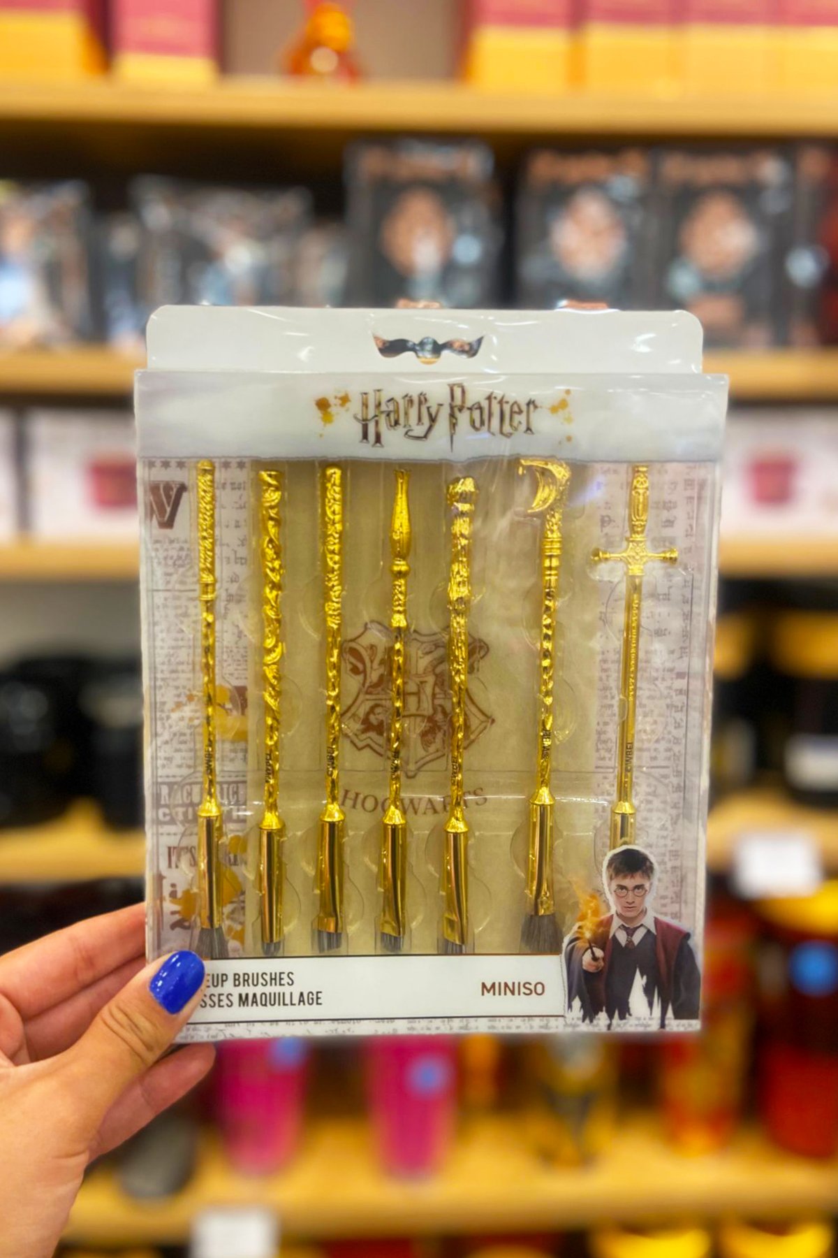 Harry Potter Lisanslı Çantalı Makyaj Fırçası Seti (8 Adet)