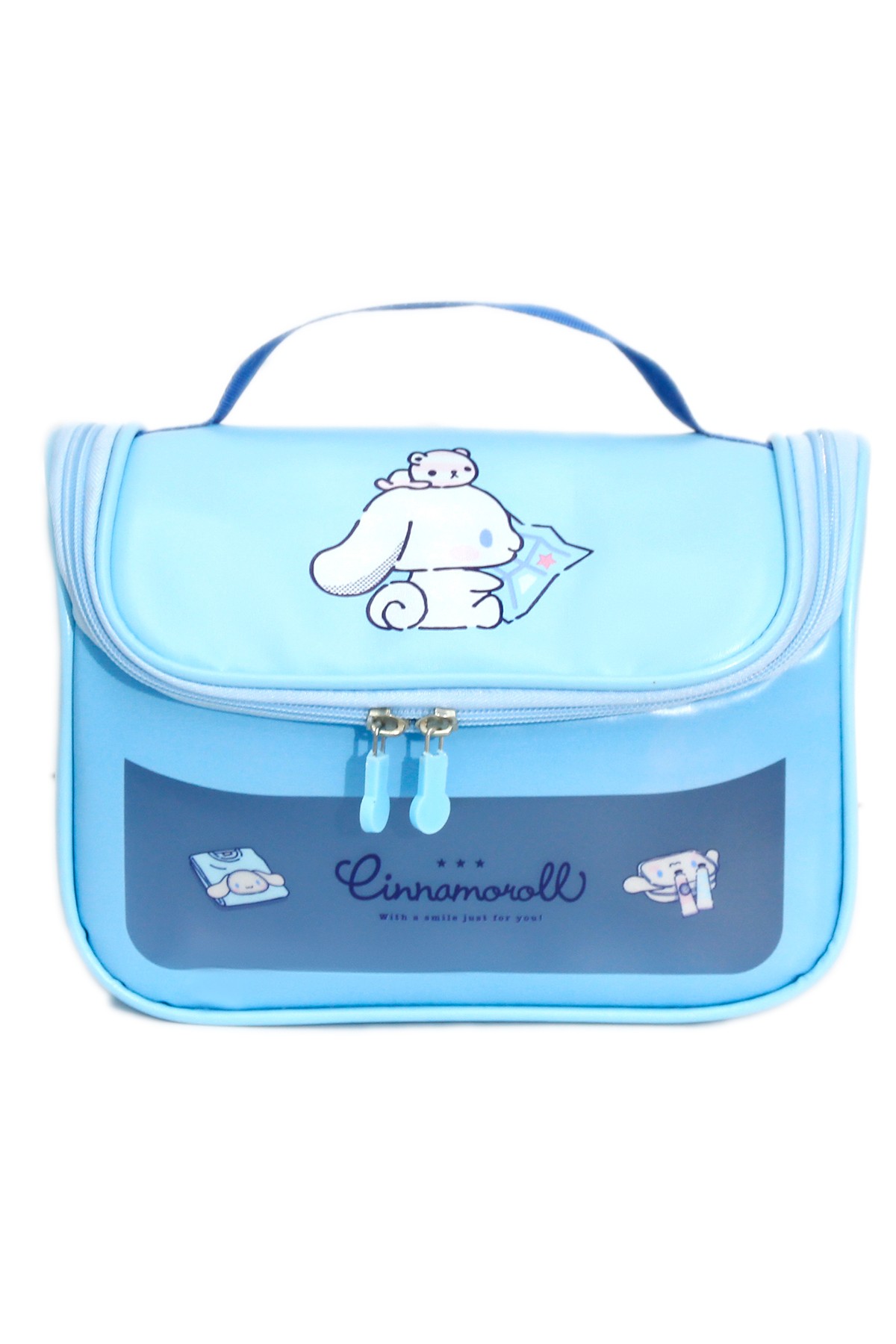 Sanrio Lisanslı Makyaj Seyahat Çantası - Cinnamoroll