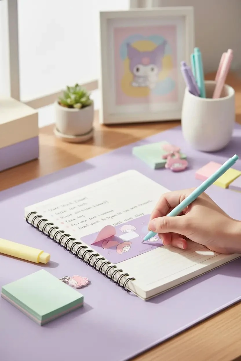 Sanrio Lisanslı Stacking Fun Serisi Kart Yapışkan Mini Notlar (3*20 Yaprak, Sanrio Karakterleri)