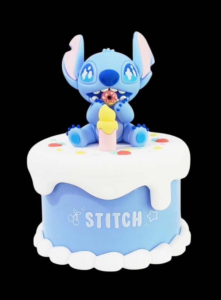 Disney Lilo&Stitch Lisanslı Parti Serisi Pasta Figürlü Gece Lambası