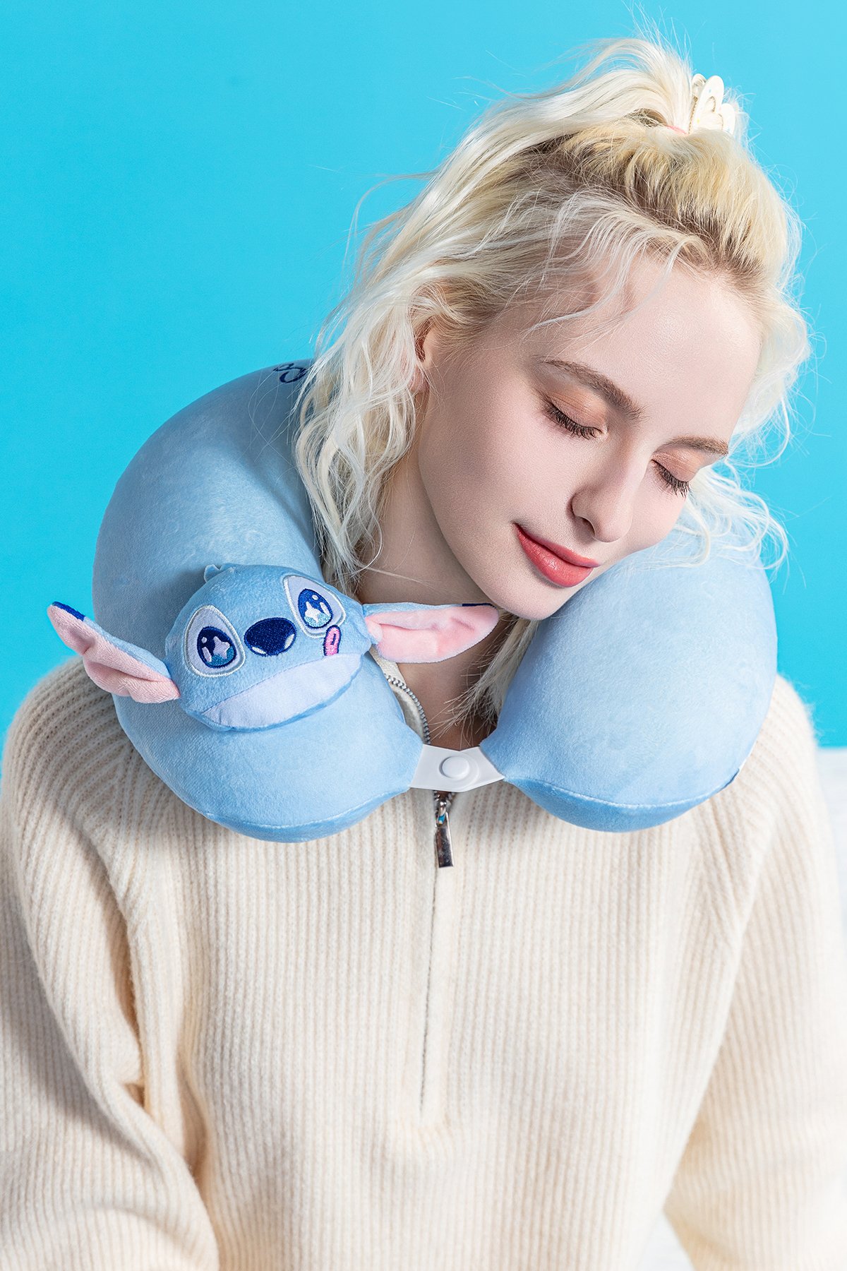Disney Lilo & Stitch Lisanslı Hafızalı Boyun Yastığı