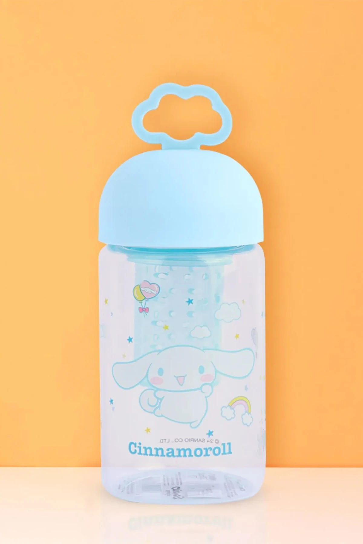 Sanrio Lisanslı Cinnamoroll Süzgeçli Borosilikat Cam Şişe 350 ML
