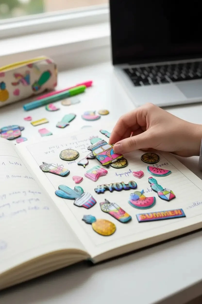 Bu-Bu Puffy Stickers Summer – Yaz Temalı Kabartmalı Eğlenceli Çıkartma Seti