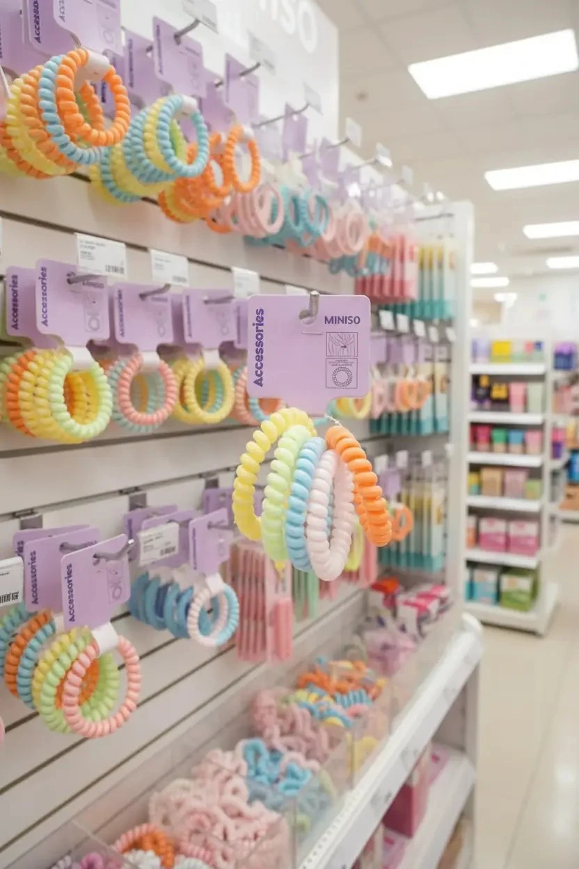 Renkli Spiral Saç Lastiği Seti (4 Adet)